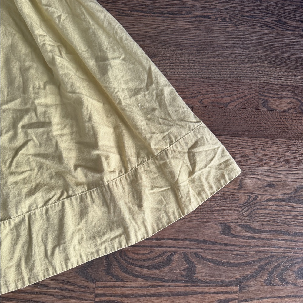 Free people Sophie ruffle sleeve slip mini dress off shoulder chartreuse pockets - Picture 7 of 11